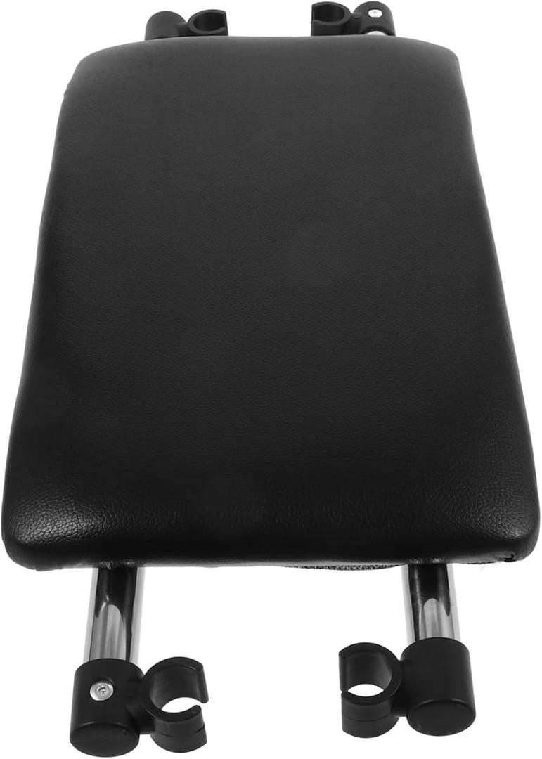 Walker Reversible Aluminum Seat Board for Seniors Bath and Walking Aid Replacement Stable Support with Comfortable Leather Flip Seat Accessory 