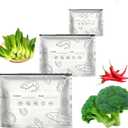 30 PCS Reusable Aluminum Foil Food Storage Bags,Resealable Ziplock freezer Bags Airtight for Freezer Fridge with Labels,BPA-Free 3 Sizes for Meat bags Fruit Vegetables Snacks(S*10+M*10+L*10)