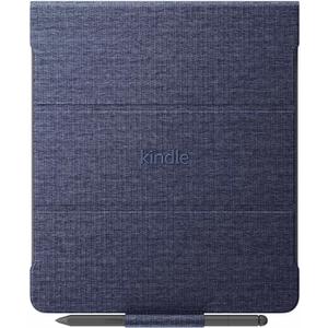 Amazon Kindle Scribe Fabric Folio Cover with Magnetic Attach, Sleek Protective Case - Denim Only for 1st Gen Kindle Scribe (Blue)