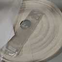 Linen Hanging Lamp Shades Oval Can replace Paper Lantern,20INCH,White Beige