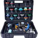 KOOPOOL 30PCS Radiator Pressure Tester Kit, Coolant Pressure Tester and Vacuum Refill Kit for Automotive Cooling System Water Tank Leakage Detection