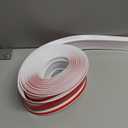 Rubber Edge Trim, Flexible Self-Adhesive U-Shaped Peel and Stick Banding, 1-1/2"(38mm) Big Size U Channel Protector, Baby Proof Guards for Woods, Plywood, Furniture, 20Ft, White