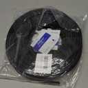 50 Feet D-Shape Rubber Weather Stripping Door Seal Strip, Fingwerk Self-Adhesive Backing Door Weatherstripping for Door Frame Insulation Large Gap, Easy Cut to Size(Black)