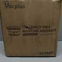 Vacplus Moisture Absorbers, 10.5 Oz Humidity Absorber Boxes Attracts Extra Moisture from Your Bathroom, Closet, Kitchen & Study, Dehumidifier, Odor Eliminator for Closet (Fragrance Free), 12 Packs
