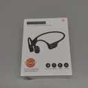 IP68 Waterproof Swimming Headphones, Bone Conduction Liquid Silicone Bluetooth Headphones, Built-in 32GB MP3 Player, Soft and Lightweight Open-Ear Design for Swimming/Marathons/Showers/Cycling (Black