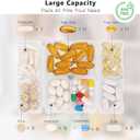 FYY Daily Pill Organizer, 7 Compartments Portable Pill Case Travel Pill Organizer,[Folding Design] Pill Box for Purse Pocket to Hold Vitamins,Cod Liver Oil,Supplements and Medication-Clear