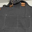 Tosewever Canvas Cross Back Chef Cotton Aprons for Men Women with Large Pockets