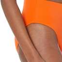 Amazon Essentials Women's High Waist High Leg Bikini Bottom (Orange)