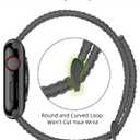 Sport Loop Nylon Band Compatible with Apple Watch Series 11/10/9/8/7/6/5/4 SE 3/2/1 42mm 41mm 40mm 38mm, Adjustable Comfortable Braided Fabric Rugged Strap for iWatch Women Men, Storm Gray