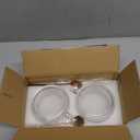 Mfacoy Vintage Coffee Mugs Set of 2, 14 oz Embossed Glass Cups with Handle, Clear Cups for Cappuccino, Latte, Cereal, Yogurt, Milk, Hot or Cold Beverages (Translucent)