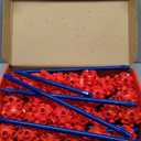 Fort Building Kit for Kids,STEM Construction Toys, Christmas & Birthday Gift for 4 5 6 7 8 9 10 11 12 Years Old Boys and Girls,Ultimate Creative Set for Indoor & Outdoors Activity,140 Pcs,Original (Red)