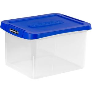 Bankers Box Heavy Duty Plastic File Box with Hanging Rails, Letter/Legal, 1 Pack (0086205)