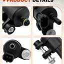 Vapor Canister Purge Valve Solenoid compatible with GMC Acadia Terrain Chevy Impala Traverse Cadillac SRX Buick Enclave 12610560 55593172 911-082