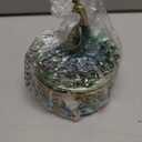 Bits and Pieces Peacock Jewelry Box for Women Small Keepsake Box with Peacock Figurine Lid - Decorative Boxes for Home Decor