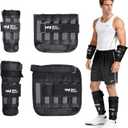 Ankle Wrist Weights 4lb/10lb/15lb/20lb/25lb/30lb BeatBoost Adjustable Leg Arm Weights for Men Walking Pilates Exercise Workout Gym Aerobics