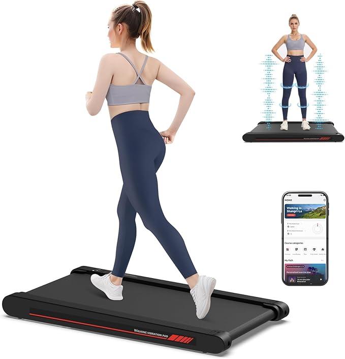 Walking Vibration Pad, 4 in 1 Treadmill, Walking Treadmill Pad for Home, Treadmills with Remote Control and APP