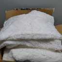 BEDELITE Fluffy Queen Comforter Set  Super Soft Sherpa White Comforter for Queen Size Bed, Luxury Warm Bedding Set for Winter, Fuzzy Bed Set 3 Pieces (1 Comforter, 2 Pillowcases)