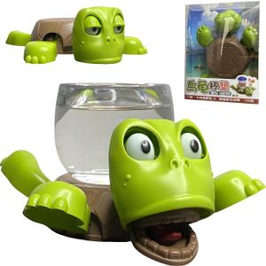 Turtle Cup Holder Funny, 3D Printed Turtle Coaster with Additional Table Coasters for Drinks, Funny Coasters Gift for Women, Green