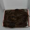 REECHO Hair Extensions, 5PCS Brown Clip in Hair Extensions 24" Thick Long Loose Waves hair extensions HE002 Invisible Lace Weft Natural Soft Hairpieces for Women  Chocolate Brown