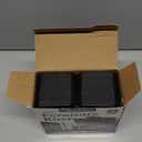 EclatBain Bed Risers Furniture Risers Heavy-Duty Rectangular Adjustable Block Lift to 3 inches and 4.3 inches Desk, Sofa, Chair Legs, Refrigerator, Washing Machine Support up to 4000 pounds (2 layer(3inches), Square-black-4 Pack)