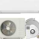 Uthfy 1800BTU 230V Mini Split AC/Heating System, Energy Efficent Ductless Inverter Air Conditioner,Pre-charged Condenser, Heat Pump,1.5 Ton,Cool Up to 1250sq.ft,19 SEER 2,Installtion Kits Included