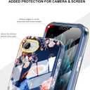 Cute Flower Case for iPhone 16e 6.1 inch Built with Screen Protector, Lightweight and Stylish Full Body Shockproof Protective Rugged TPU Case for Women/Girls-Peafowl