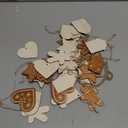 Huwena 36 Pcs Vintage Christmas Ornaments Wooden Christmas Tree Ornaments Wood Cutouts Rustic Farmhouse Tree Decorations for Home Xmas Winter Party (Gingerbread,Brown)