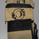 Personalized Gifts for Women, Initial Jute Tote Bag Monogrammed Beach Bag, Mothers Day & Birthday Gifts for Mom Women Friend