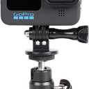 PellKing Magnet Camera Mount for GoPro Insta360 Akaso DJI Action,with Rotation Ball Head Super Strong Rubber Coating Neodymium Magnet for Car, Attaches to Steel or Other Magnetic Surfaces