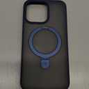 TORRAS Magnetic Ostand for 16 Pro Max Case with Stand, [Military Grade Drop Tested][Compatible with MagSafe] Translucent Slim Back Soft Edge Case for 16 Pro Max 6.9 inch 2024, Blue