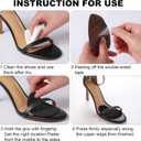 2 x Metatarsal Pads for Women's High Heel Shoes (Black + Biege + Clear - 3 Pairs)