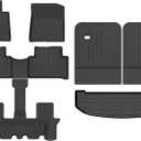 Binmotor-All Weather Floor Mats Cargo Liner Custom Set for Kia Sorento 2021-2025 2026 6/7 Passenger(Not for Hybrid), Heavy Duty TPE Car Floor Liners for Sorento Accessories