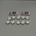 Homemory 10pcs Mini RGB Submersible LED Lights with 2Pack Remote, Multicolor Waterproof Small Tealight Candles Battery Operated Underwater Color Changing EFX Light for Vase, Halloween Lantern Decor