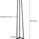 Yahpetes Table Legs Black Heavy Duty Hairpin Furniture Legs with Screws and 4pcs Bonus Rubber Floor Protectors Metal Home DIY Projects (28 inch)