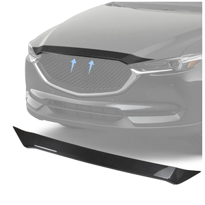 CX-5 Accessories Hood Bug Deflector Compatible with Mazda CX-5 2017 2018 2019 2020 2021 2022 2023 2024 2025 Low Profile Bug Hood Shield,Front Guard Protection,Carbon Fiber Look Front Bonnet Cover
