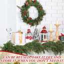 12 Pcs Christmas Garland Decorative Hanger for Mantle Banister Ties Christmas Tree Garland Hold Adjustable Bendable Wreath Fireplace Stocking Holder for Xmas Stair Indoor (Lime Green)