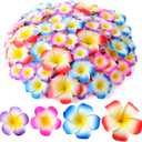 Crowye 160 Pcs Artificial Plumeria Flower Mixed Colors Hawaiian Foam Frangipani Petals 1.6", 2.4", 3.2" Cap Hair Hat Wreath Floral DIY Craft for Home Luau Beach Wedding Tropical Party Decoration