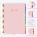 5 x 2026 Appointment Book, 30 Minutes-Hourly, Weekly  Monthly Calendar Planner 2026, Jan 2026 - Dec 2026, 6.2'' x 8.4'', 2026 Daily Planner with Tabs Pocket, Flexible Cover, Great for Office, Home, School (Pink)