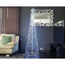 Christmas Cone Tree Cold White 310 LEDs 3x10 ft, Artificial Christmas Tree, Festive Christmas Tree, Xmas Trees, Festive Trees Perfect Holiday Decor