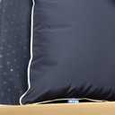 MIULEE Outdoor Seat Cushion Set Navy Blue 24 x 24 x 4 Inch Waterproof & Fade Resistant Deep Seat and Back Patio Furniture Cushions with Handle and Adjustable Straps Cushions for Chair Couch