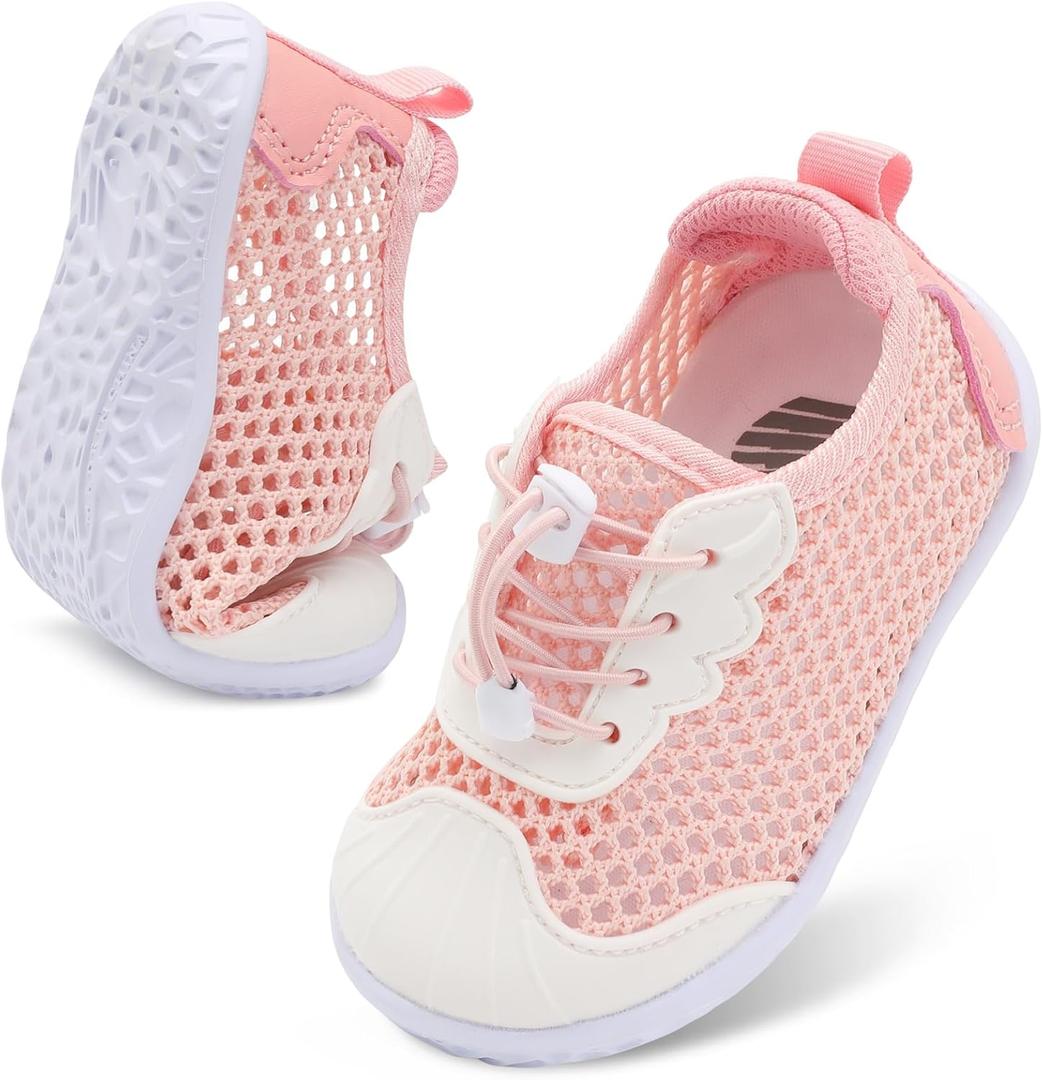 Barerun Toddler Water Shoes Barefoot Kids Water Shoes Boys Girls Aqua Socks Quick-Dry Breathable Toddler Sandals Slip on Indoor Outdoor Walking Shoes for Beach Swim Pool, 9