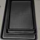 HONGBAKE Baking Sheet Pan Set, Cookie Sheets for Oven, Nonstick Half/Quarter/Jelly Roll Pans with Diamond Texture Pattern, Heavy Duty Cookie Tray, Black