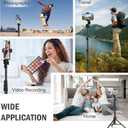 Liphisy 64 Tripod for Cell Phone & Camera, Phone Tripod with Remote and Phone Holder, Sturdy & Stable Height Adjustable Multi-Angle Shot Selfie Stick Tripod for Video Recording