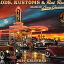Hot Rod Calendar 2026 Larry Grossman Classic Muscle Car Monthly Wall Calender 12 Month | American Made In The USA