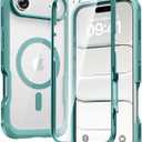 Diaclara Magnetic Designed for iPhone Air Case Full Body Bumper,[Compatible with MagSafe] Military Drop Proof Cover with Built-in Touch Sensitive Anti-Scratch Screen Protector for iPhone 17 AirGreen