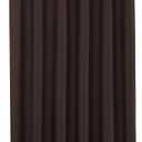 Long Fabric Shower Curtain Liners 72" Width by 84" Length, Brown Water Resistant Bathroom Curtains Rust Resistant Grommets Top Weighted Bottom Hem Machine Washable Brown