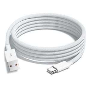 10FT iPhone 15/16/16E/17E Woven USB C Cable for iPhone 17/16/15 Pro Max, Plus,iPad 10th Gen,iPad Pro 12.9/11,iPad Air 5/4th,Mini 6th, AirPods Pro 2nd/3rd gen USB A to USB C Long CarPlay Charger Cord