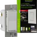 Enbrighten Z-Wave Plus Fan Control, Works with Alexa, Google Assistant, 3-Way Compatible, Z-Wave Hub Required, Repeater/Range Extender, Smart Ceiling Fan Control, Smart Switch, 700 Series, 58446.