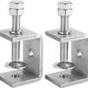 2 Pack 304 Stainless Steel C Clamp 1-7/8 Inch C Clamps for Woodworking and Welding MountingSuitable for Home and Professional Use