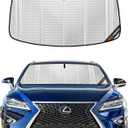 Pigenius Windshield Sun Shade for Lexus RX350/RX450h 2016-2022, RX350L/RX450hL 2018-2022. Full Coverage Rearview Mirror Shade for Ultimate Protection